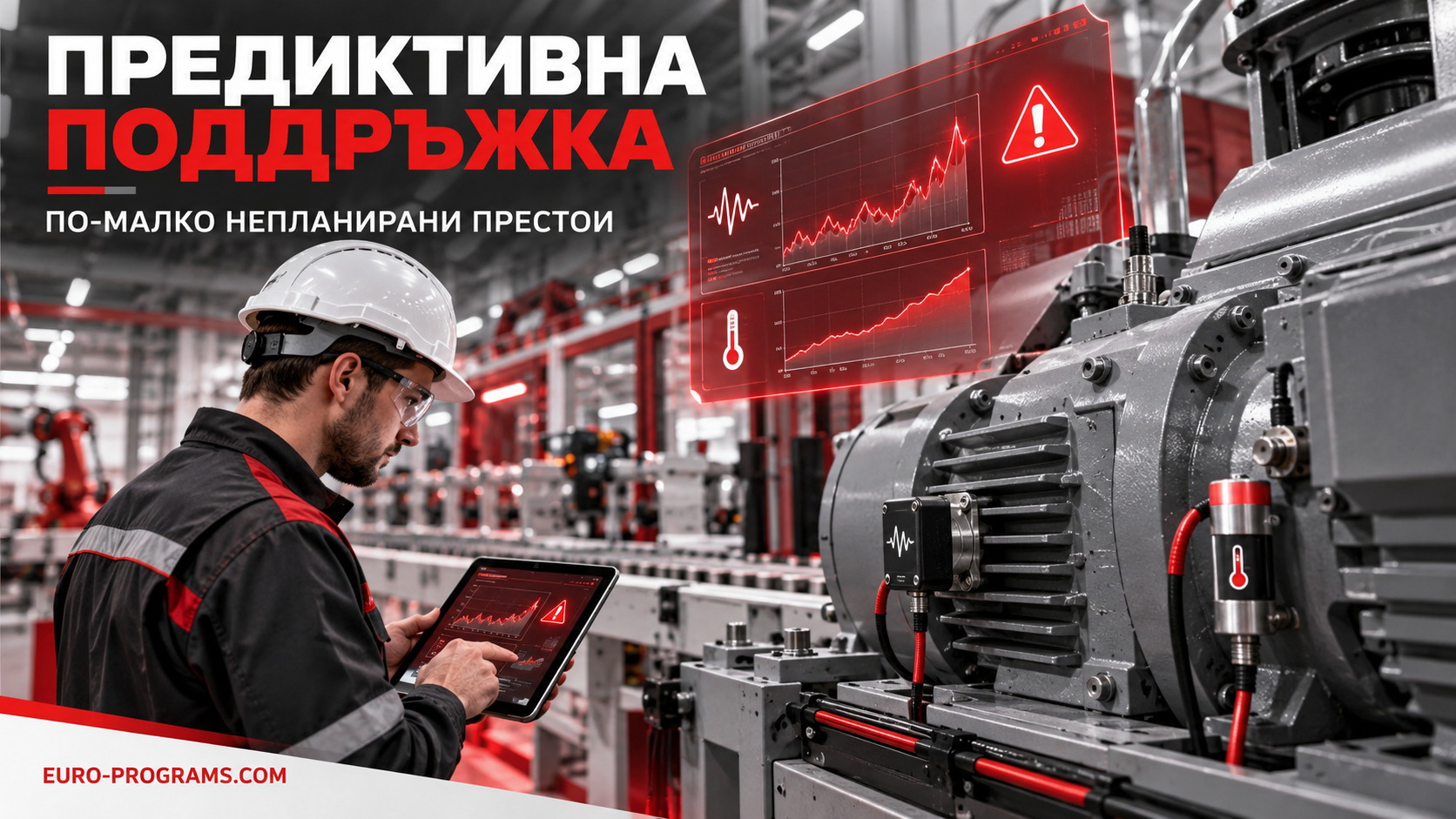 Предиктивна поддръжка на машини чрез AI и IoT сензори